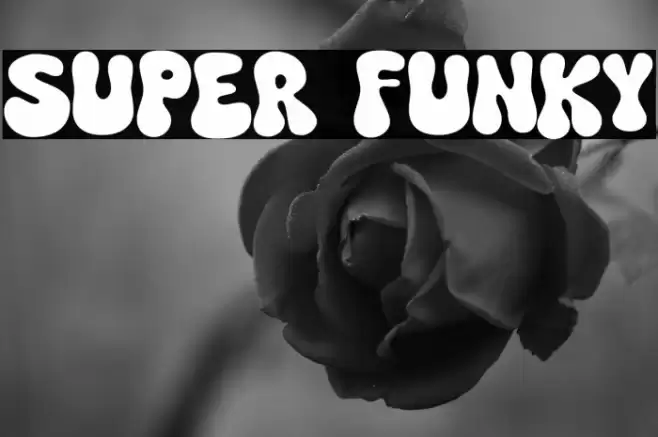 Super Funky Font examples