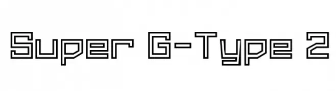 Super G-Type 2  Fuentes Gratis Descargar