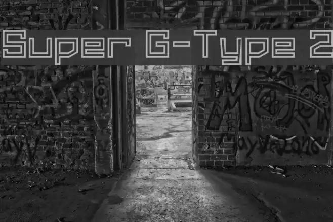 Super G-Type 2 フォント examples