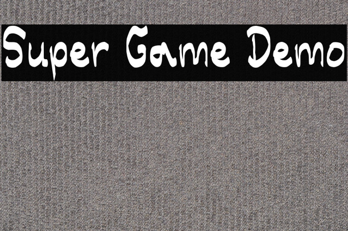 Super Game Demo Example 1
