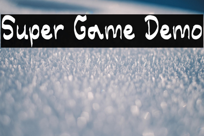Super Game Demo Example 3