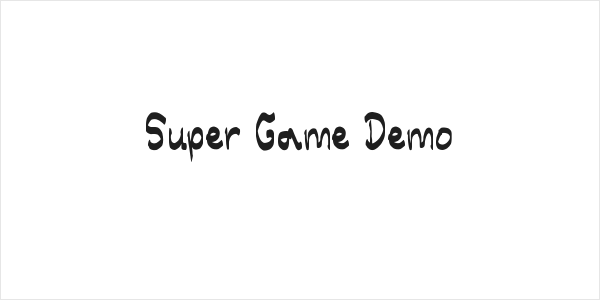 Super Game Demo Logo