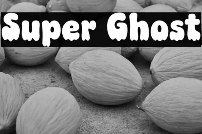 Super Ghost خط examples