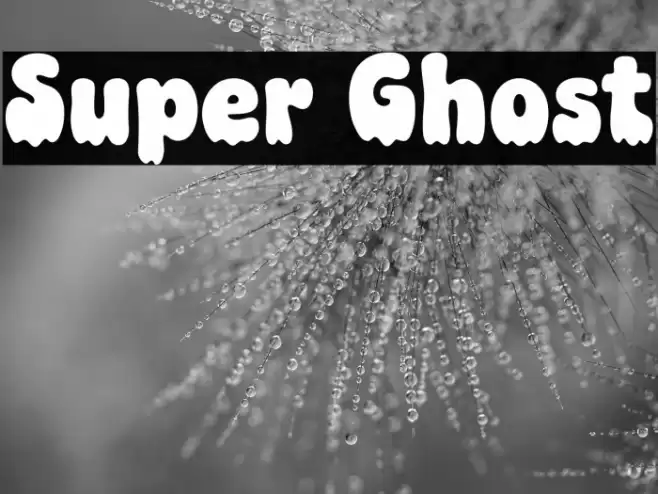 Super Ghost خط examples