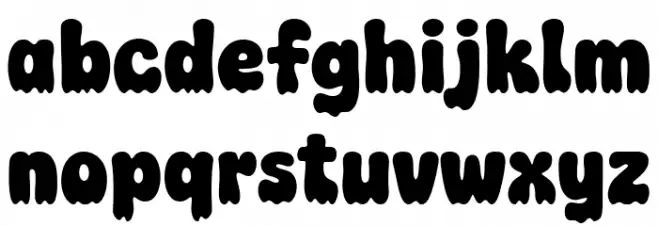 Super Ghost خط أحرف صغيرة