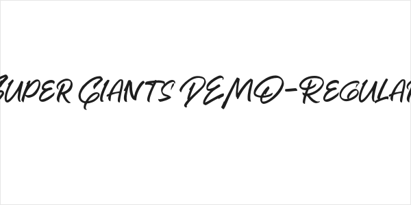 Super Giants DEMO-Regular Logo