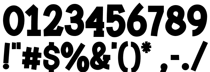 Super Giggle Font OTHER CHARS