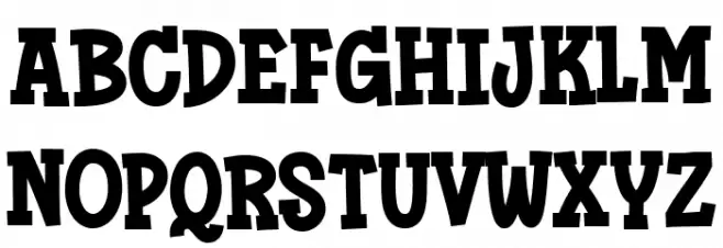 Super Giggle Шрифта ВЕРХНИЙ