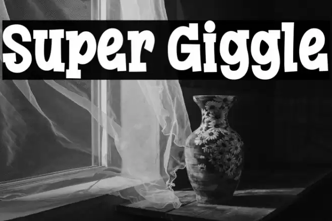 Super Giggle Font examples