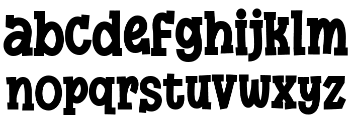 Super Giggle Font LOWERCASE