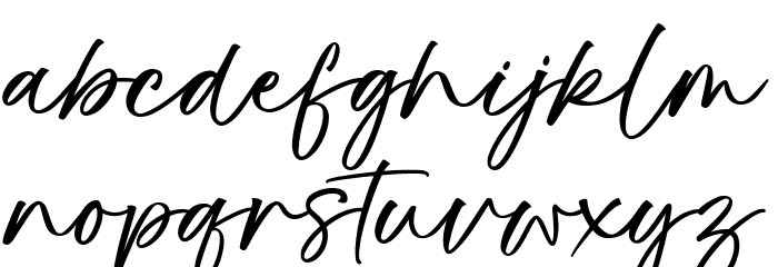 Super Girl Font LOWERCASE