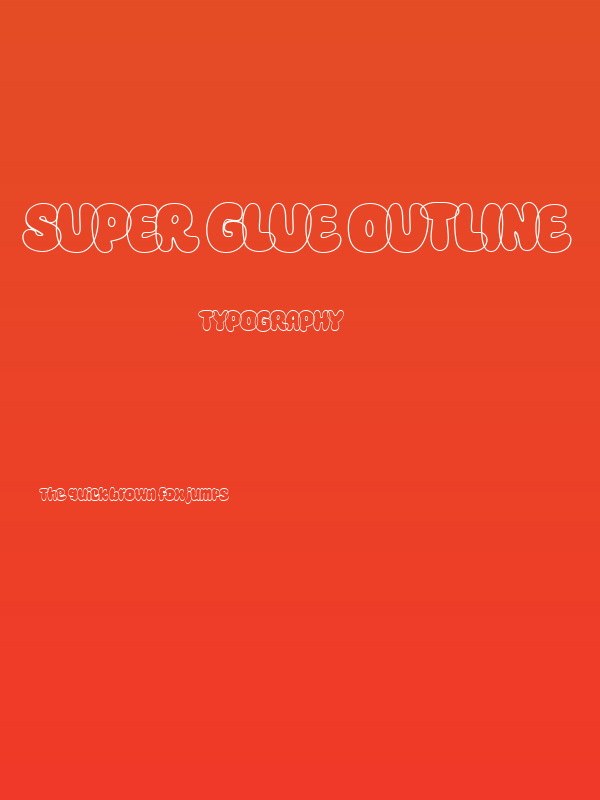 Super Glue Outline Poster