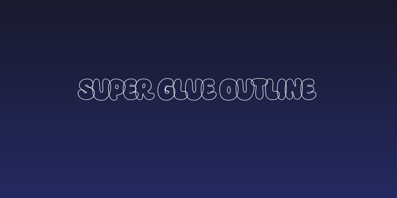 Super Glue Outline Social Header