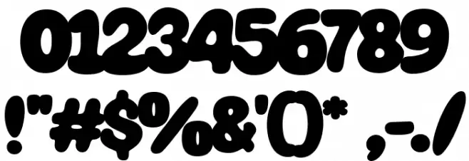 Super Glue Font OTHER CHARS