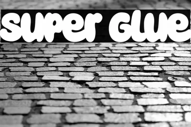 Super Glue Font examples