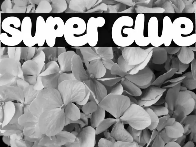 Super Glue Font examples