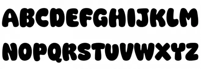 Super Greatly Font UPPERCASE