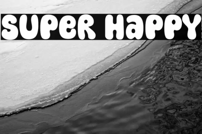 Super Happy Font examples