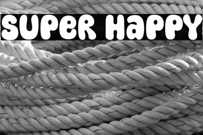 Super Happy Font examples
