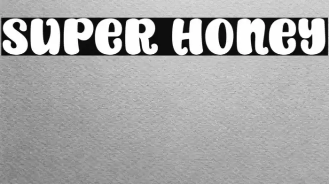 Super Honey Font examples