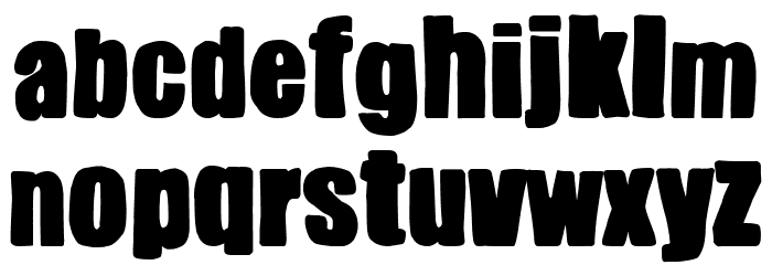 Super Impacto Font LOWERCASE