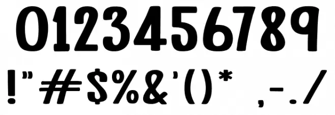 Super Indie Font OTHER CHARS