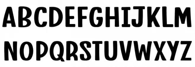 Super Indie Schriftart Groß