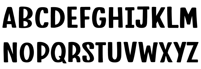 Super Indie Font LOWERCASE
