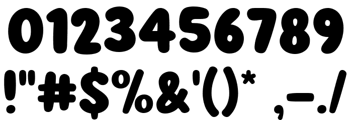 Super Joyful Font OTHER CHARS