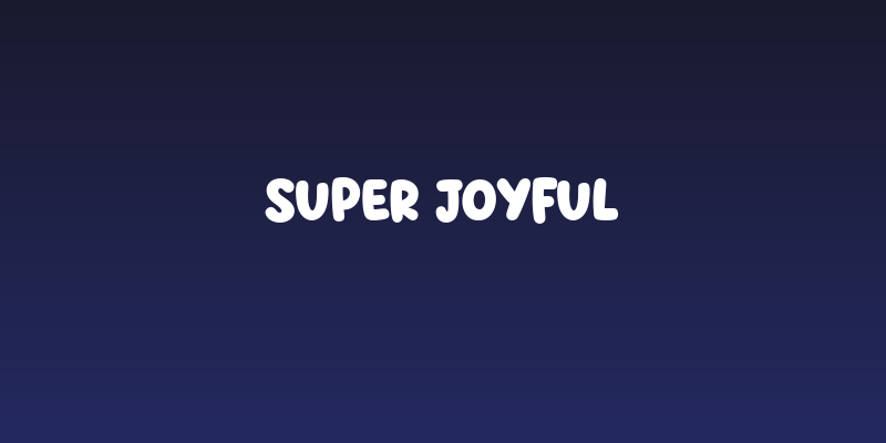 Super Joyful Social Header