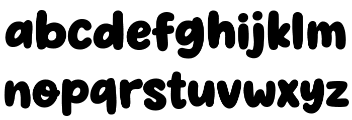 Super Joyful Font LOWERCASE