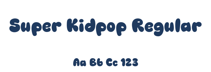 Super Kidpop Regular Font Preview