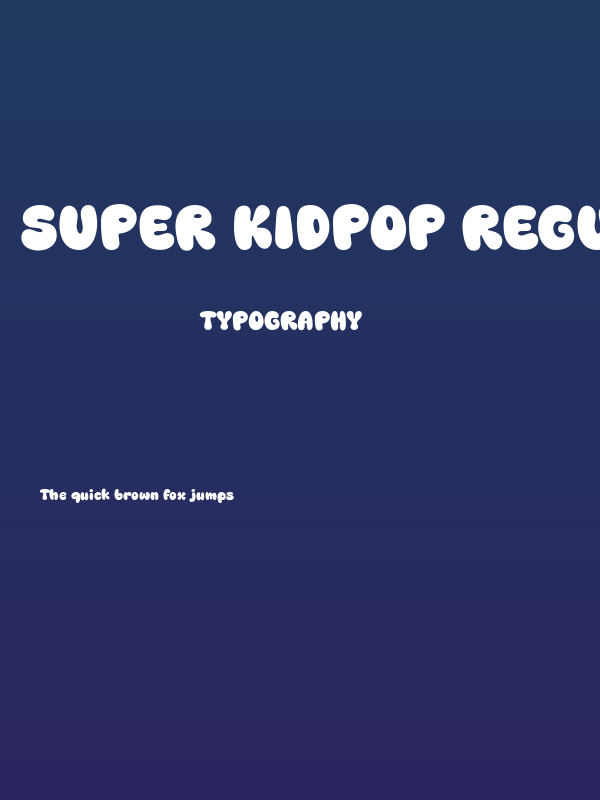 Super Kidpop Regular Poster