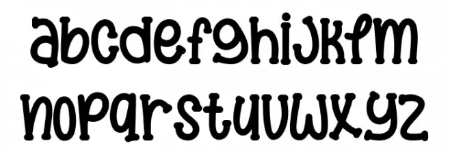 Super Kids Caratteri MINUSCOLO