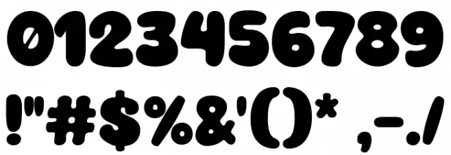 Super Kinds Font OTHER CHARS