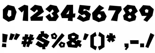 Super Koopa 3D Land Regular フォント その他の文字