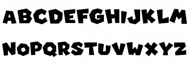 Super Koopa 3D Land Regular Schriftart Groß