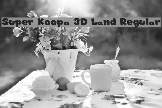 Super Koopa 3D Land Regular フォント examples