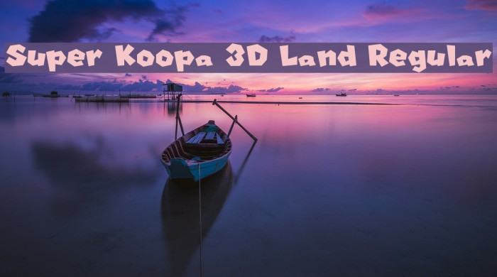Super Koopa 3D Land Regular フォント examples