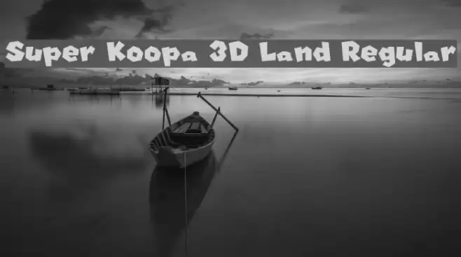Super Koopa 3D Land Regular フォント examples