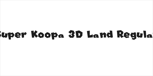 Super Koopa 3D Land Regular Logo