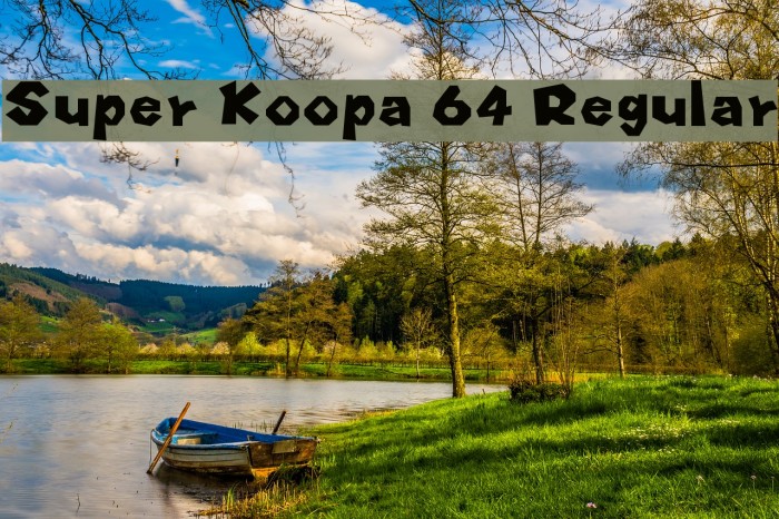 Super Koopa 64 Regular フォント examples