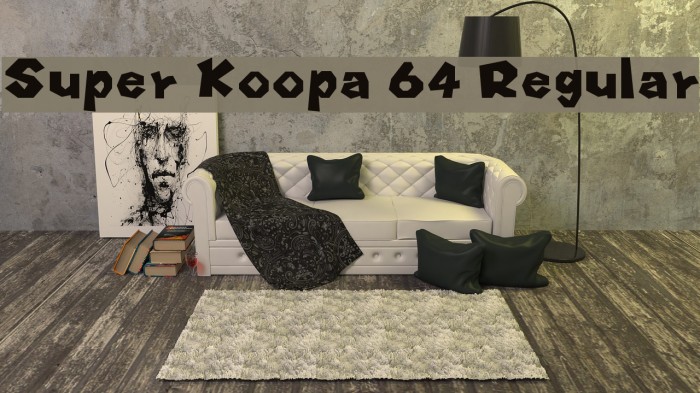 Super Koopa 64 Regular フォント examples