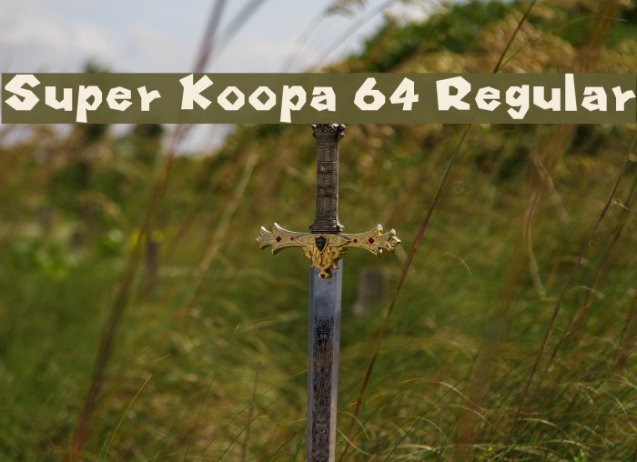 Super Koopa 64 Regular フォント examples