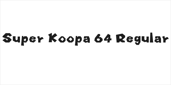 Super Koopa 64 Regular Logo