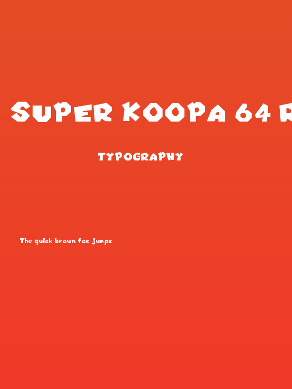 Super Koopa 64 Regular Poster