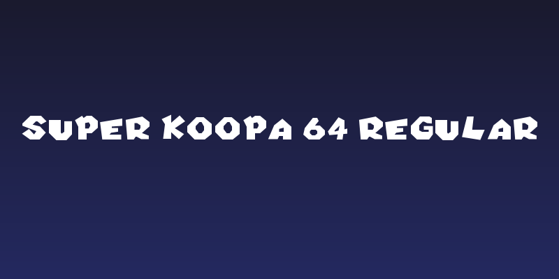 Super Koopa 64 Regular Social Header