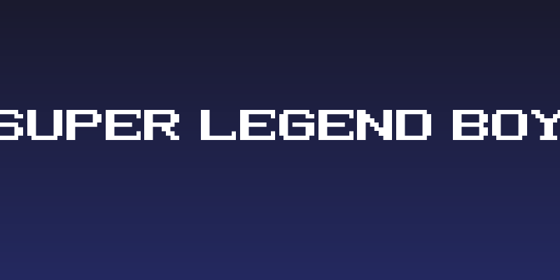 Super Legend Boy Social Header