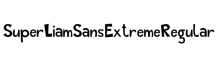 Super Liam Sans Extreme Regular フォント