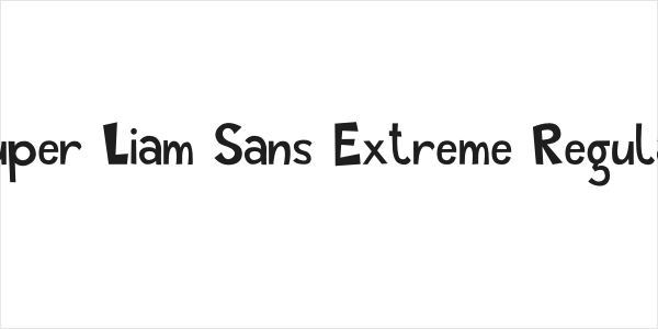 Super Liam Sans Extreme Regular Logo